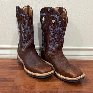 Men's Twisted X Work steel Safety toe cowboy boots